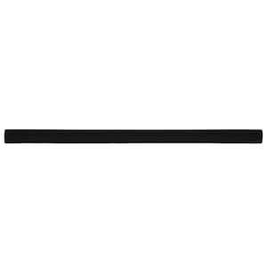Trendy Iron Black 0.75 in. x 12 in. Matte Metallic High Pencil Liner Wall Tile Trim (5 Linear Foot/Case)