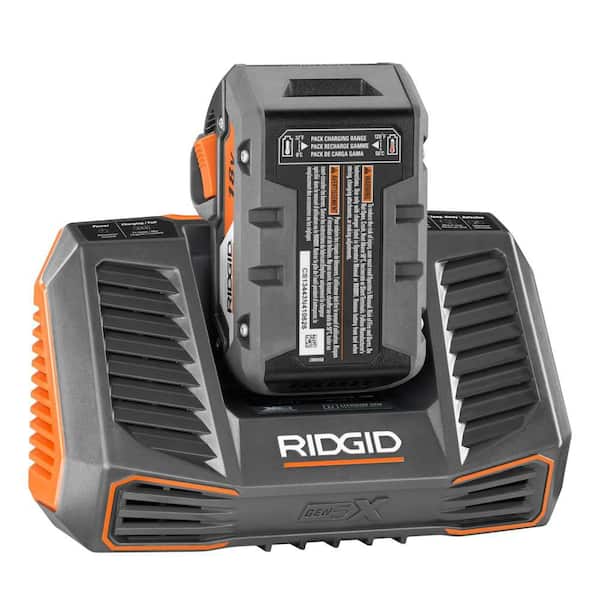 RIDGID - 18V Lithium-Ion Cordless 5-Tool Combo Kit with (2) 4.0 Ah Batteries, 18V Charger and Contractor's Bag