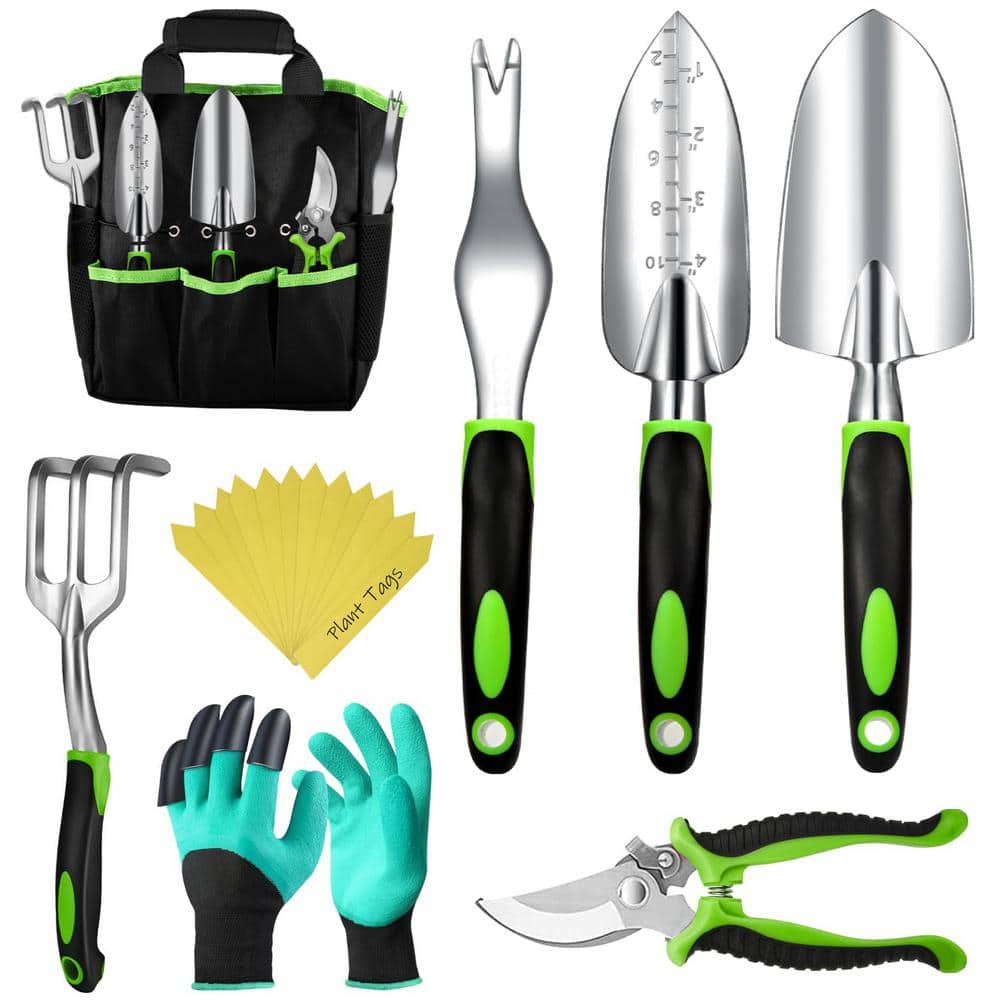 Angel Sar 22Piece Garden Tool Set Includes Weeder, Pruner