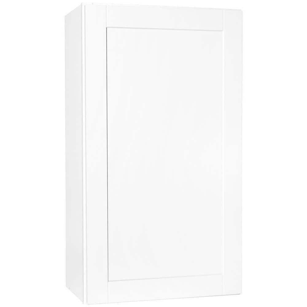 Shaker 24 in. W x 12 in. D x 42 in. H Assembled Wall Cabinet in Satin White price history on PriceWatchPro