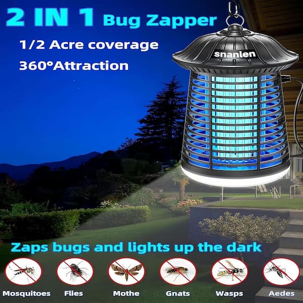 Outdoor Bug Zapper-LED Light and ABS Plastic, Repellent Mosquito