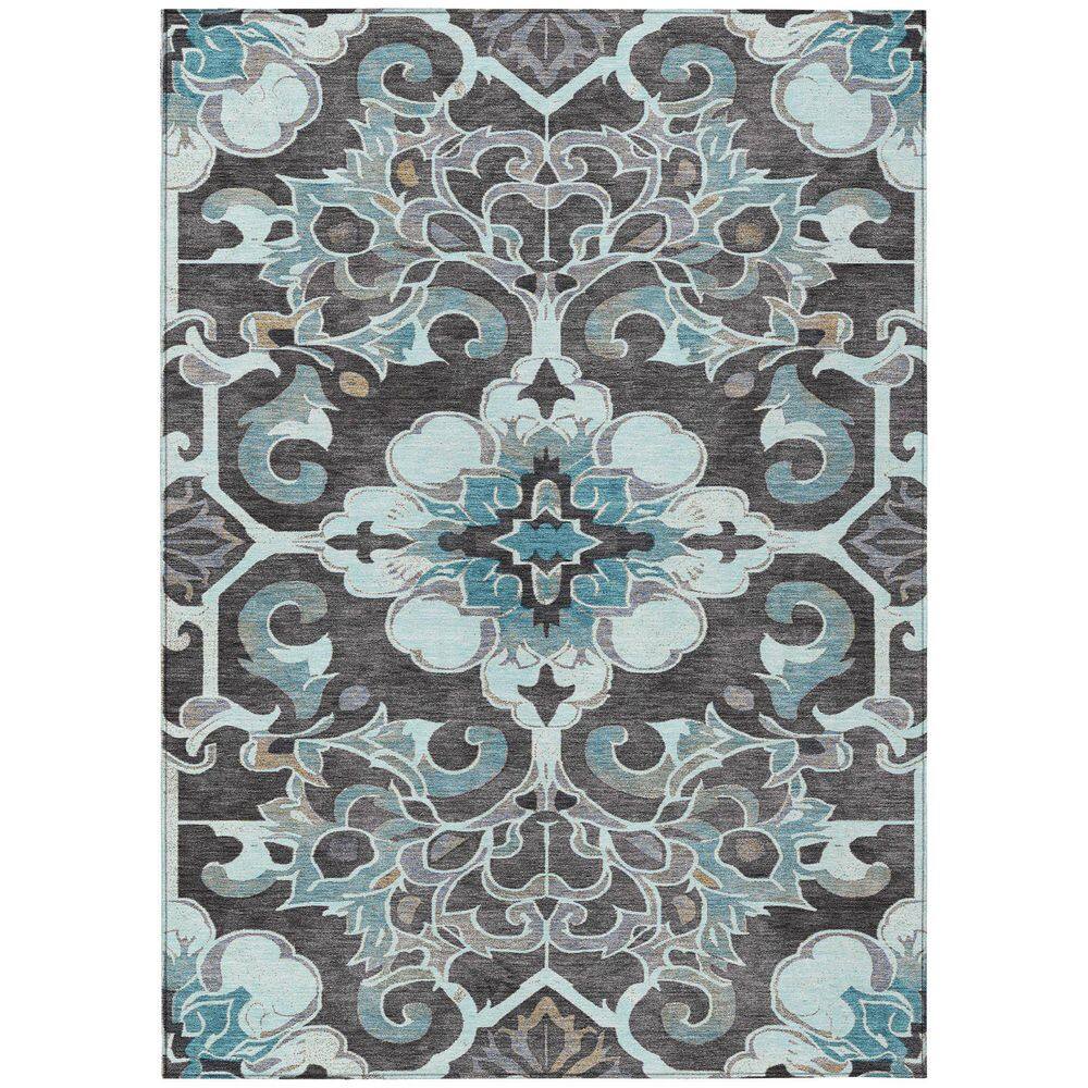 Chantille Machine Washable Indoor/Outdoor Abstract ACN1947 Teal 8 ft. x 10 ft. Area Rug price history on PriceWatchPro