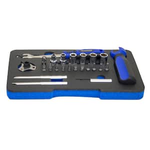 24-Pieces 72-Tooth Ratcheting Wrench Set