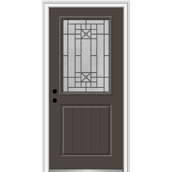 MMI Door 36 in. x 80 in. 6-Panel Right-Hand Inswing Classic Painted  Fiberglass Smooth Prehung Front Door Z024082R - The Home Depot