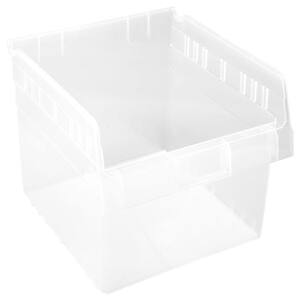 Store-More Shelf 8 in. 5-Gal. Storage Tote in Clear (8-Pack)