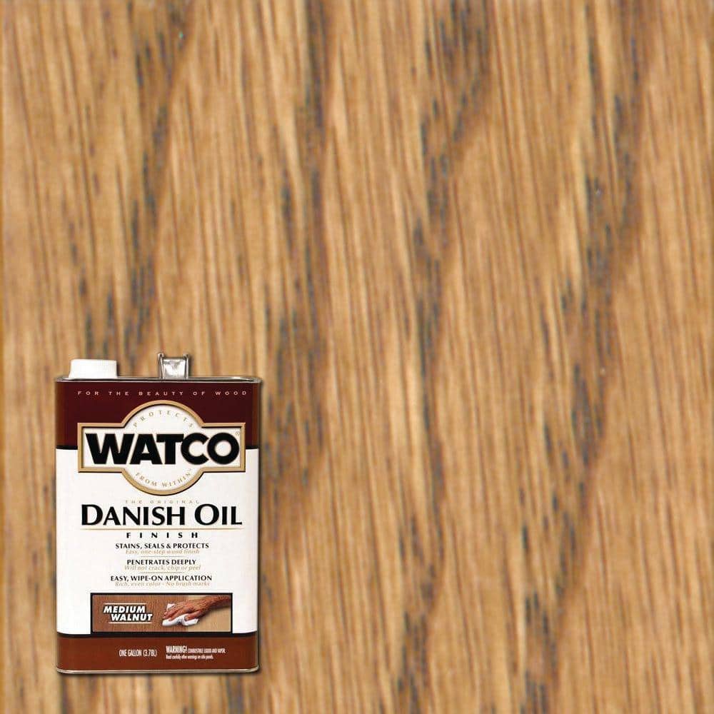 Watco 1 Gallon Danish Oil in Medium Walnut (2 Pack) 65932 - The
