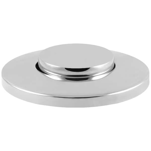 Westbrass Sink Top Waste Disposal Air Switch and Dual Outlet Control Box,  Flush Button, Polished Chrome ASB-2B3-26 The Home Depot