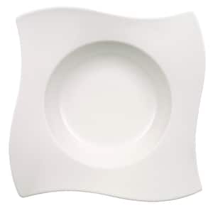 New Wave White Porcelain Pasta Plate