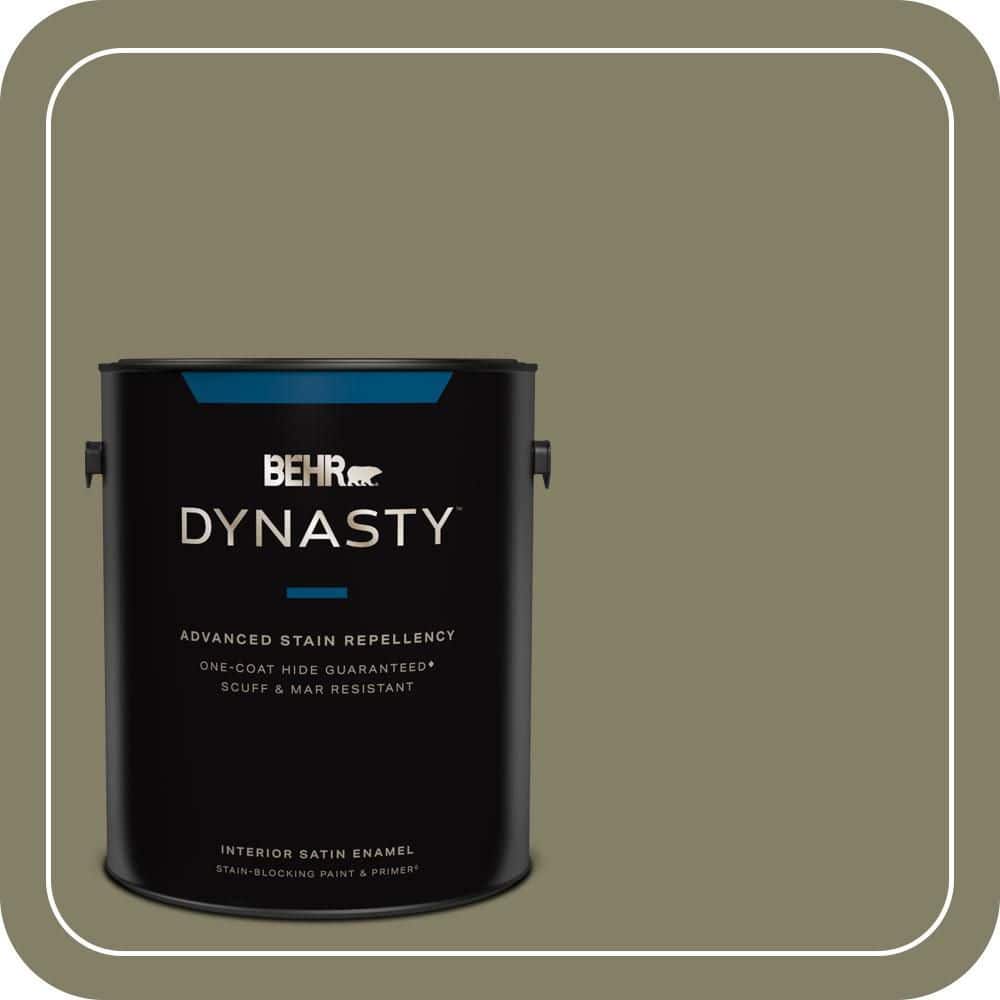 1 gal. #QE-37 Knotweed Satin Enamel Interior Stain-Blocking Paint & Primer price history on PriceWatchPro