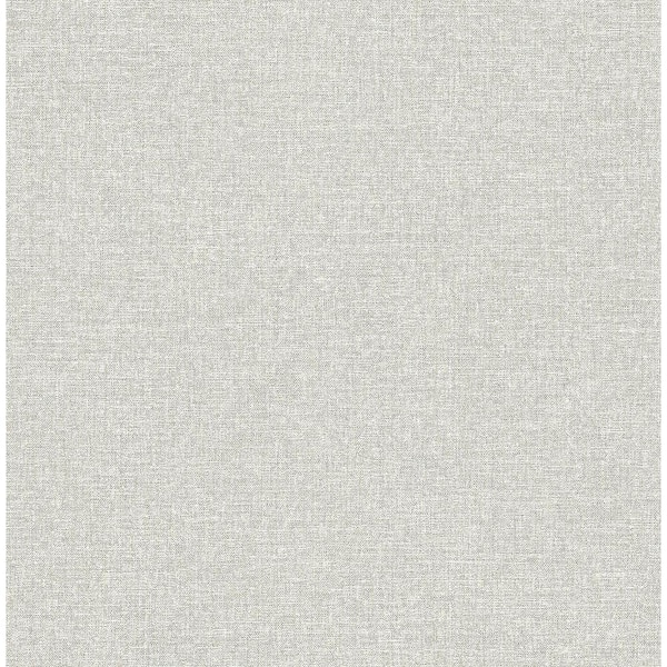 A-Street Prints Asa Grey Linen Texture Strippable Wallpaper (Covers 56.4 sq. ft.)