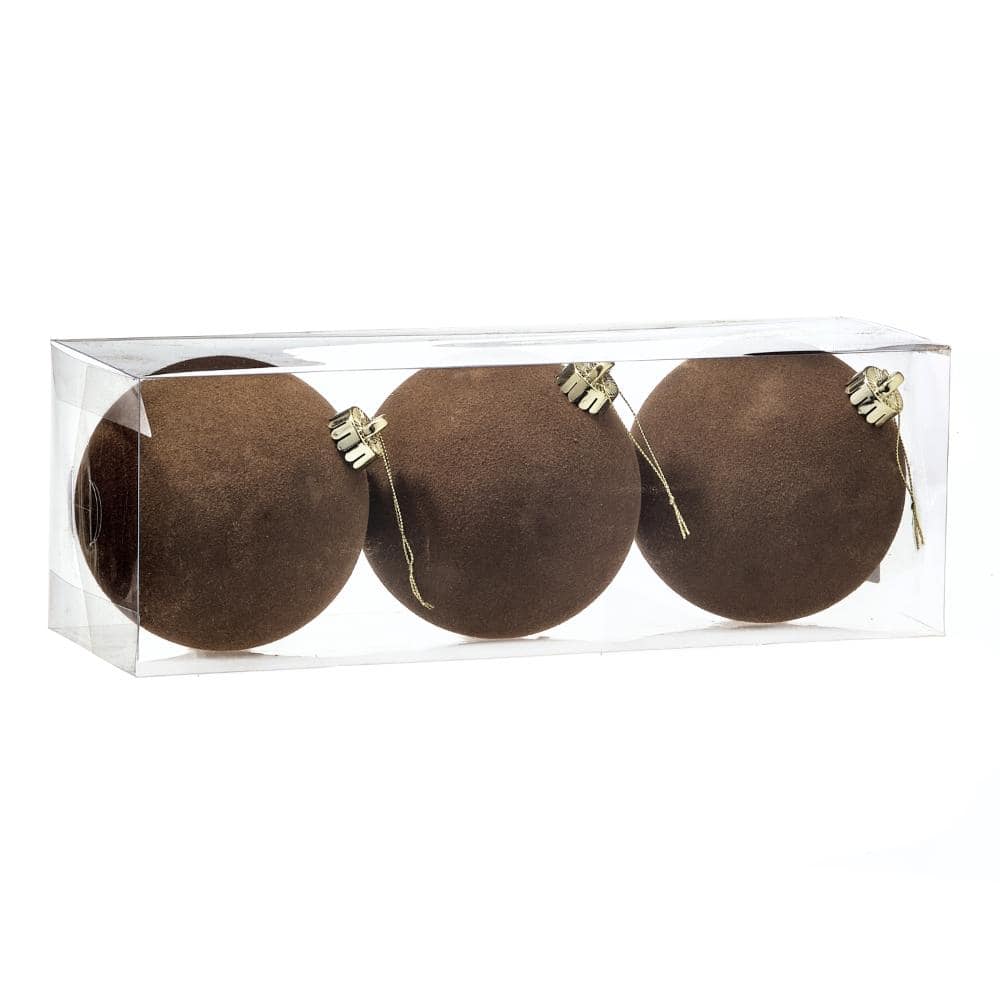120Mm Shatterproof Flocked Ball Ornament Box of 3 price history on PriceWatchPro