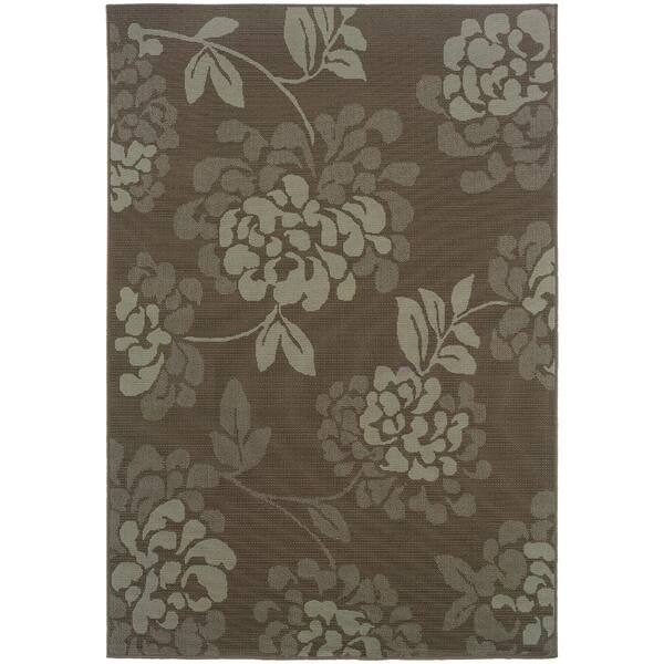 Home Decorators Collection Trinidad Grey 9 ft. x 13 ft. Indoor/Outdoor Area Rug