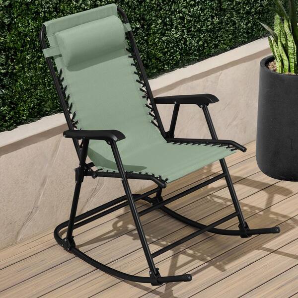 Best Choice Products Steel Outdoor Zero Gravity Rocking Lawn Chair