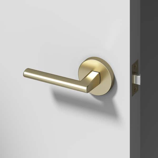 Okun Brio Metal Brushed Champagne Gold Passage Hall/Closet Round