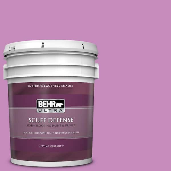 BEHR ULTRA 5 gal. #P110-4 Rock Star Pink Extra Durable Eggshell Enamel Interior Paint & Primer