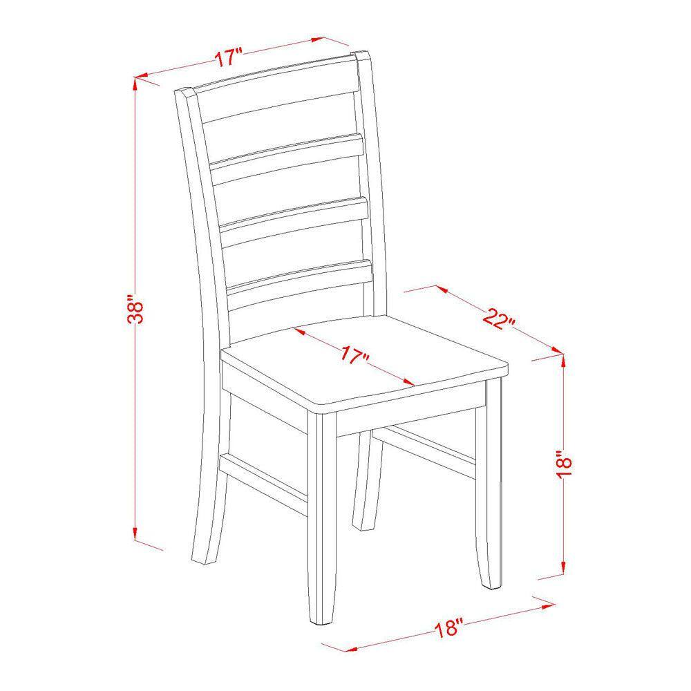 Cappuccino Brown Maple & Leather Upholstered Dining Side Chair