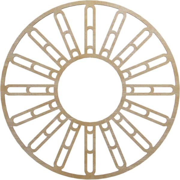 Ekena Millwork 22 in. x 7.625 in. x 0.375 in. Wood Medallion Moulding