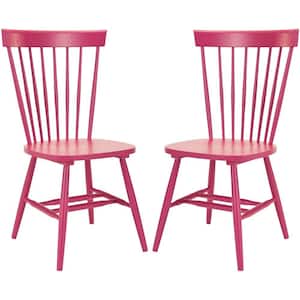 Riley Pink Wood Dining Chair (Set of 2)