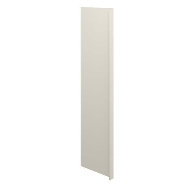 Damascus Raised 3 in. W x 96 in. H x 24 in. D in French Vanilla Refrigerator End Panel 3 in. Return in Assembled Pantry