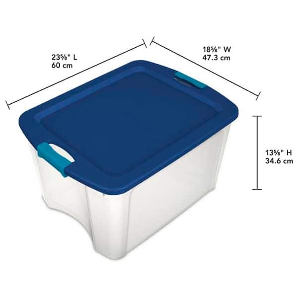 Sterilite 36-Pack Medium 18-Gallons (72-Quart) Clear Weatherproof