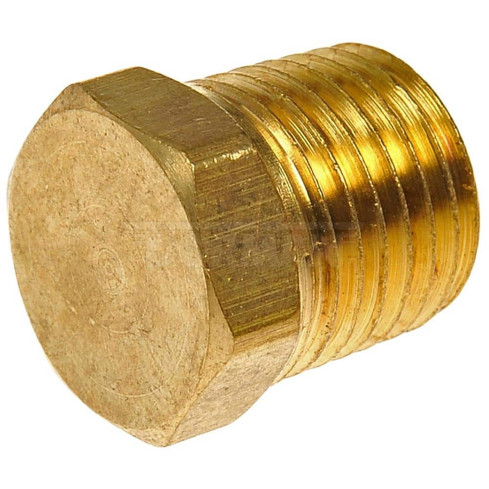 Dorman Brass Pipe Plug Hex Head 1/4 In. MNPT785422D The Home Depot