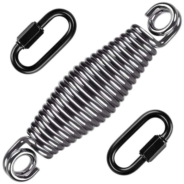 Heavy Duty Swing Spring for Hammock Chair, Swing Spring with Locking Carabiners and Double Closed Ring