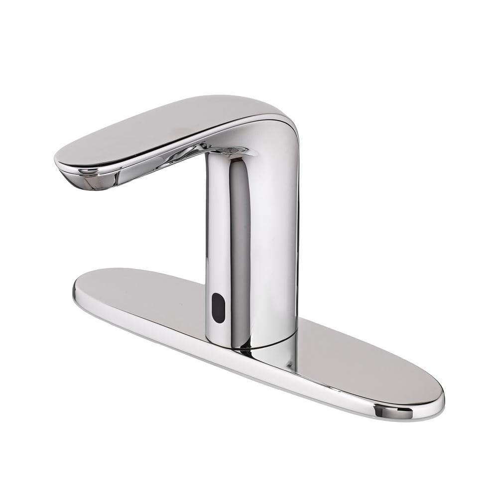 Polished Chrome Touchless Single-Hole Bathroom Faucet