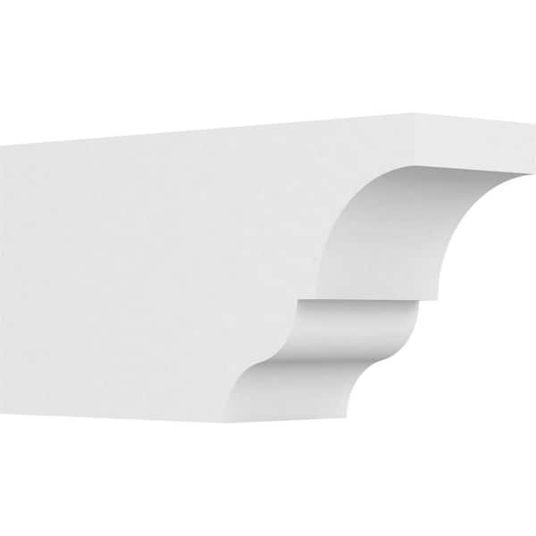 Ekena Millwork 5 in. x 8 in. x 16 in. Asheboro PVC Rafter Tail Brace