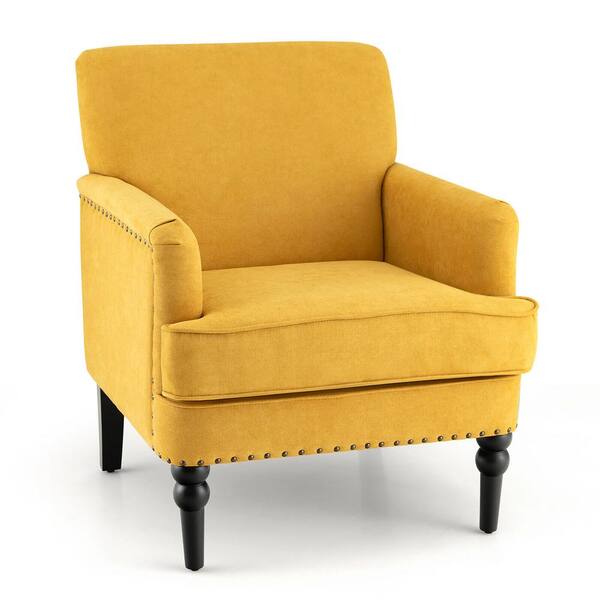 Modern Accent Chair, Upholstered Armchair Single Sofa Chair with