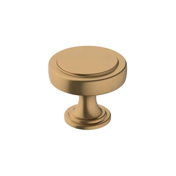 Exceed 1-1/2 in. (38mm) Modern Champagne Bronze Round Cabinet Knob