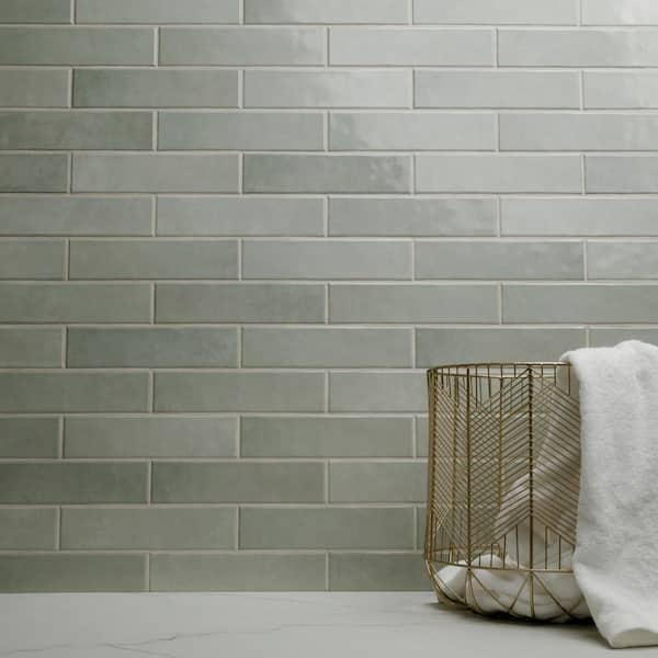 Lakeview Jade 3 in. x 12 in. Glossy Ceramic Wall Tile (5.5 sq. ft./Case)