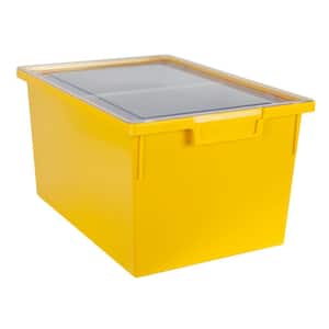 Bin/ Tote/ Tray Divider Kit - Triple Depth 9" Bin in Primary Yellow - 1 pack
