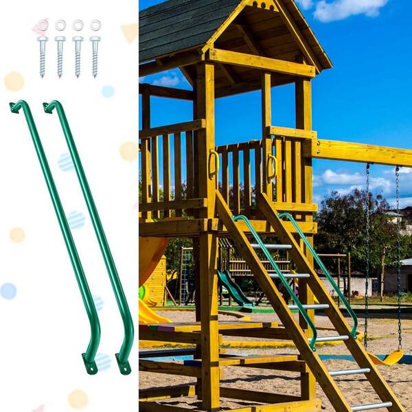 Handle Play Outdoor Play Set Handles 6-Pack Playground Safety Handles - Green Grab ...