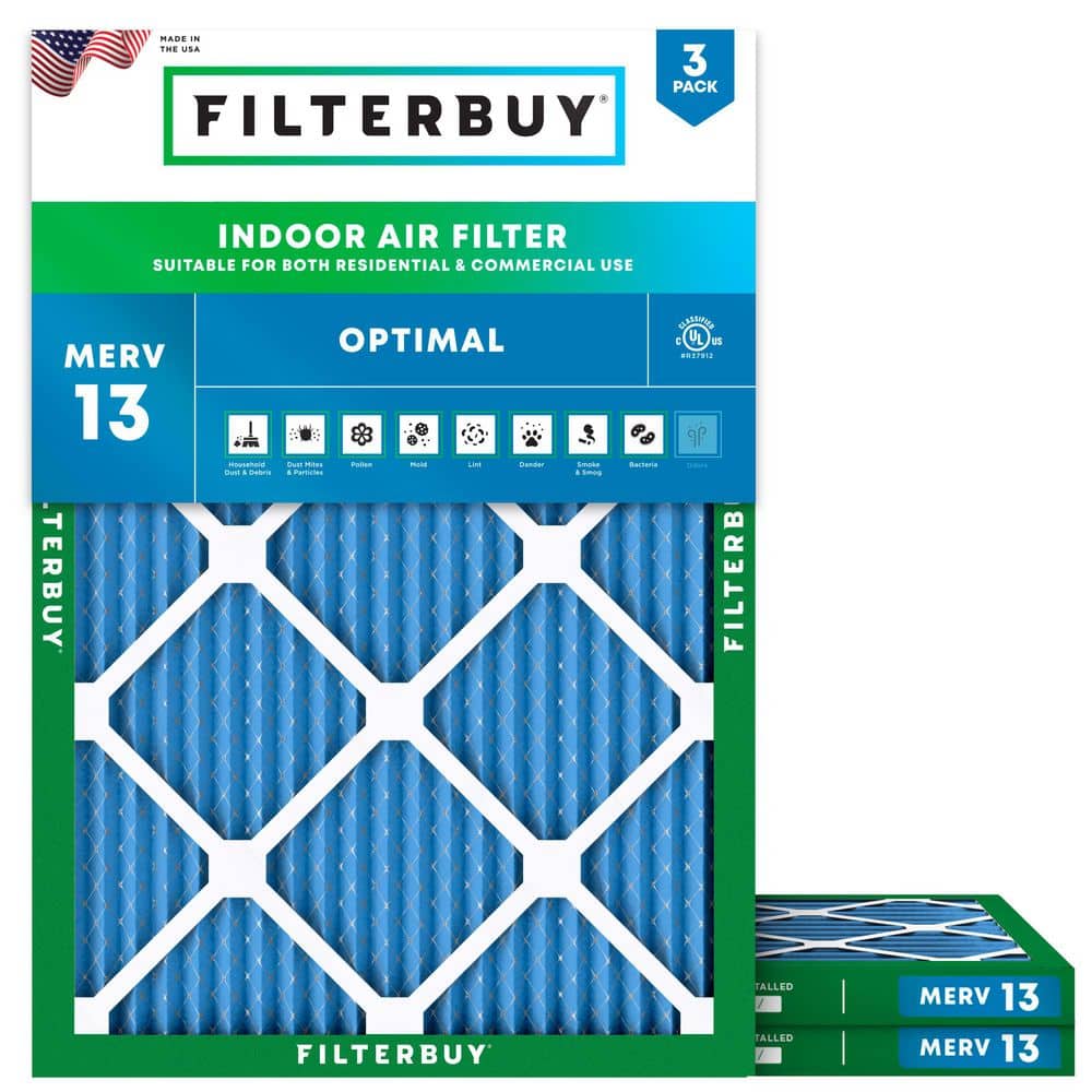 12 in. x 18 in. x 1 in. MERV 13 (FPR 10) Health Defense Pleated HVAC AC Furnace Air Filters Replacement (3-Pack) price history on PriceWatchPro