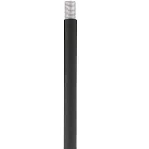 Textured Black 12 in. Length Rod Extension Stem
