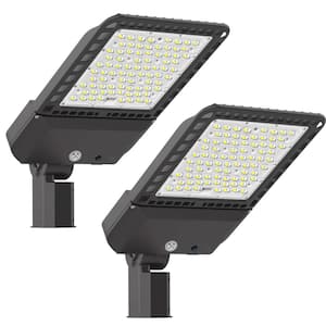 1500-Watt Equivalent Integrated LED Parking Lot Area Light, 5000K Light Dusk to Dawn 39000 LM ETL Listed (2-Pack)