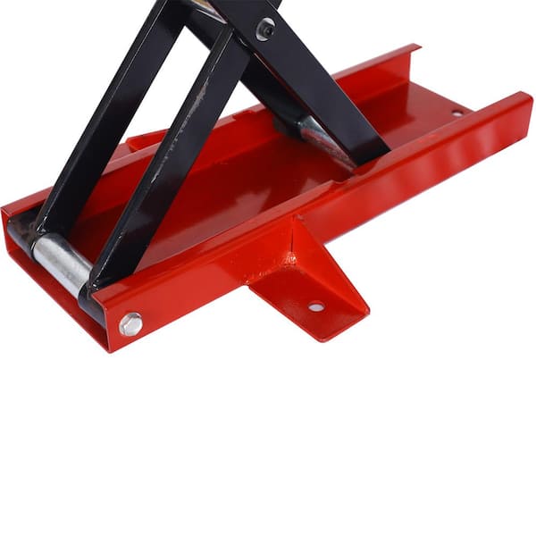 19.50 in MOTORCYCLE LIFT JACK 1100 lbs motorcycle off-road bike, Scissor Center Jack Lift Repair Wide Stand Bike