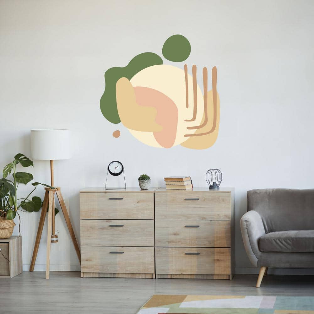Soft Amoeba Modular Mural Peel and Stick Wall Decals