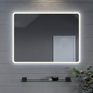 Liberty 24 in. W x 32 in. H W Rectangular Frameless Anti-Fog LED Light Wall Mounted Bathroom Vanity Mirror in Silver