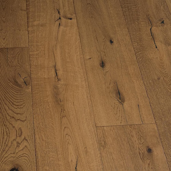 Del Rey French Oak 5/8 in. T x 9.4 in. W Tongue and Groove Wire Brush Engineered Hardwood Flooring (34.10 sq. ft./case)