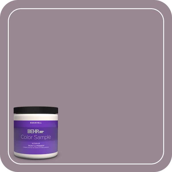 BEHR PREMIUM PLUS 8 oz. #690F-5 Purple Mauve Eggshell Enamel Interior Paint & Primer Color Sample