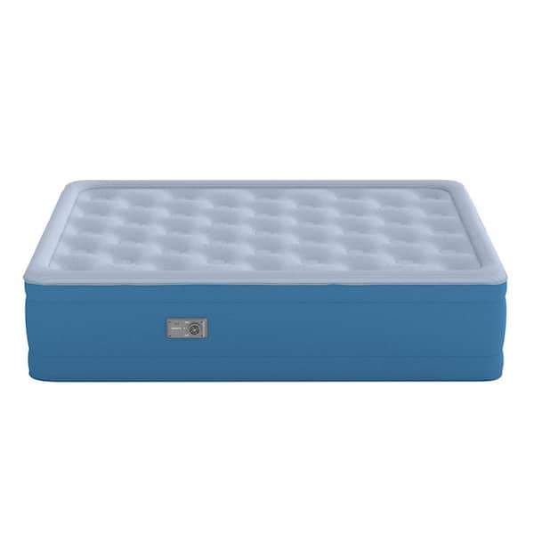 Beautyrest - Comfort Plus Air Bed Mattress with Built-in Pump and Plush Cooling Topper, 17" Queen