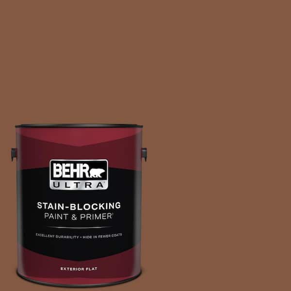 BEHR ULTRA 1 gal. #BXC-42 Bricktone Flat Exterior Paint & Primer