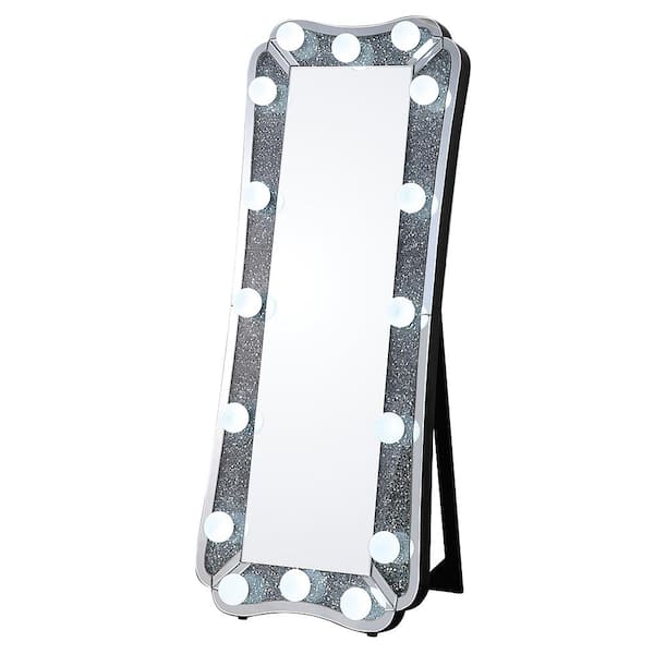 Acme Furniture Noralie Glam Rectangle Wall Mirror in Mirrored and