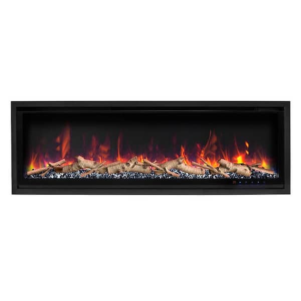 65 in. Pro Diamond Wall mount Electric Fireplace in Black