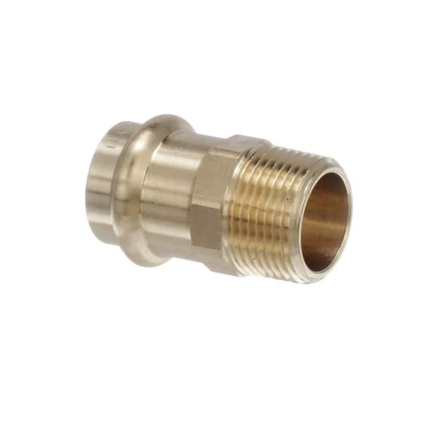 ProPress 1 in. Press x 1 in. MPT Zero-Lead Bronze Adapter