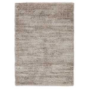 Chessa Light Taupe/Gray 5 ft. 3 in. x 7 ft. 7 in. Striped Area Rug