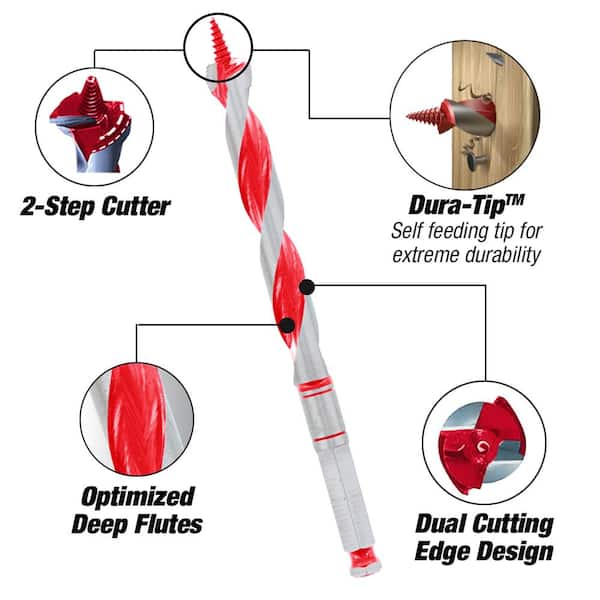 Drill America DMS73-2120 Carbon Steel Nail Buster Auger Bit - View #6