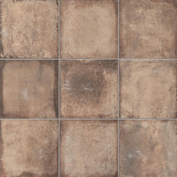 D'Anticatto Marrone 8-3/4 in. x 8-3/4 in. Porcelain Floor and Wall Tile (11.0 sq. ft./Case)