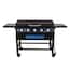 5-Burner Propane Gas Griddle in Black with Lid and - rated 4.6562 stars from 64 reviews